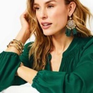 LILLY PULITZER Sea Dreamer Earrings - Evergreen